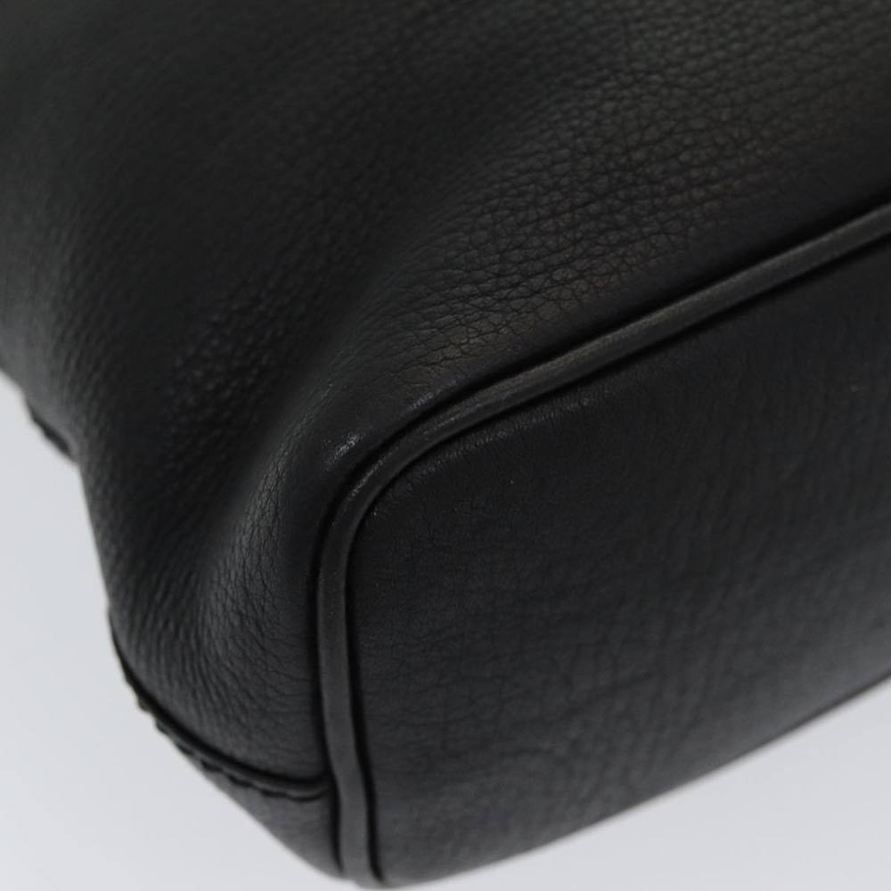 Burberrys Hand Bag Leather Black Auth bs16614 - Picture 14 of 16